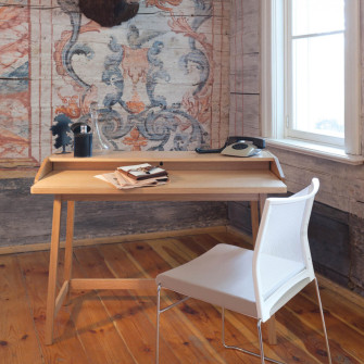 Mesa de escritorio compacta ST James (roble)